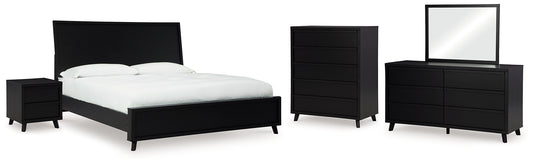 Danziar Panel Bed, Dresser, Mirror, Chest And Nightstand