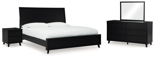 Danziar Panel Bed, Dresser, Mirror And Nightstand