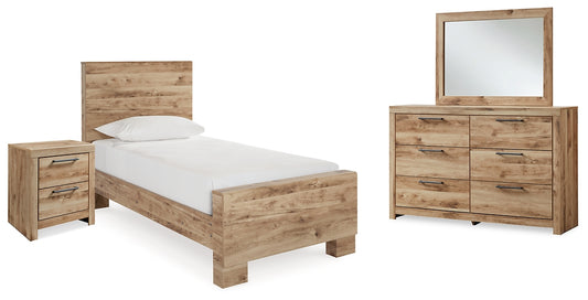 Hyanna Panel Bed, Dresser, Mirror And Nightstand