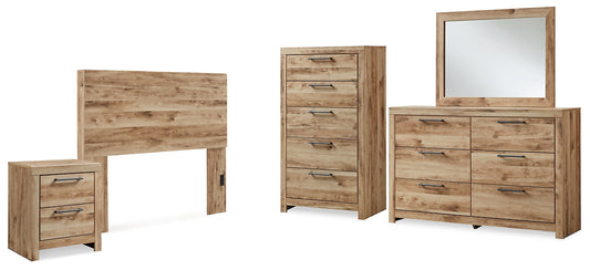 Hyanna Panel Headboard, Dresser, Mirror, Chest And Nightstand