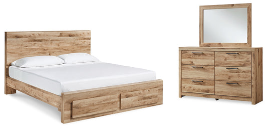 Hyanna Panel Storage Bed, Dresser And Mirror