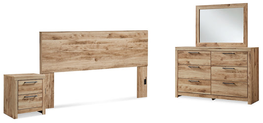 Hyanna Panel Headboard, Dresser, Mirror And Nightstand