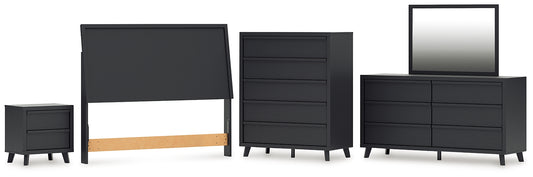Danziar Panel Headboard, Dresser, Mirror, Chest And Nightstand