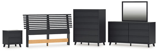 Danziar Slat Headboard, Dresser, Mirror, Chest And Nightstand