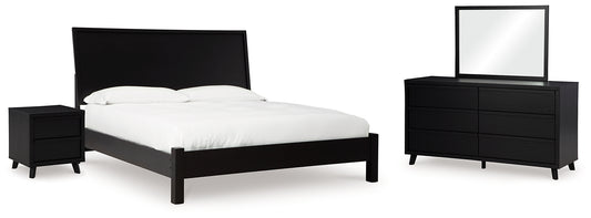 Danziar Panel Bed, Dresser, Mirror And Nightstand