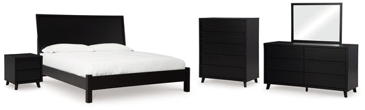 Danziar Panel Bed, Dresser, Mirror, Chest And Nightstand