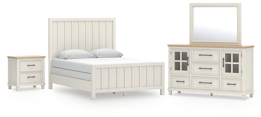 Shaybrock Panel Bed, Dresser, Mirror And Nightstand