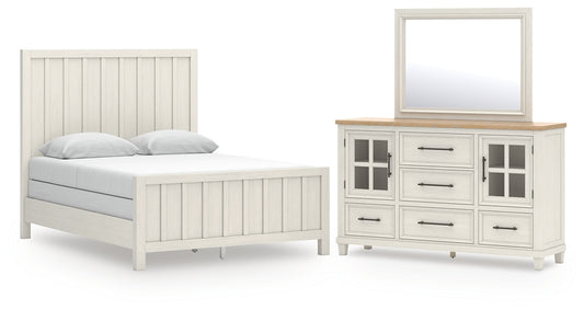 Shaybrock Panel Bed, Dresser And Mirror