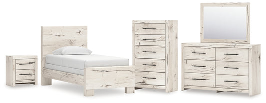 Lawroy Panel Bed, Dresser, Mirror, Chest And Nightstand