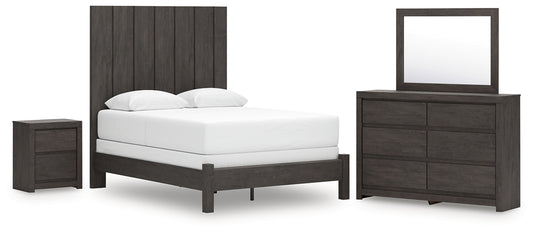 Fraluna Panel Bed, Dresser, Mirror And Nightstand