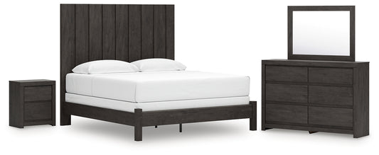 Fraluna Panel Bed, Dresser, Mirror And Nightstand