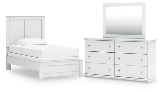 Bostwick Shoals Panel Bed, Dresser And Mirror