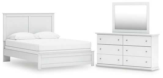 Bostwick Shoals Panel Bed, Dresser And Mirror