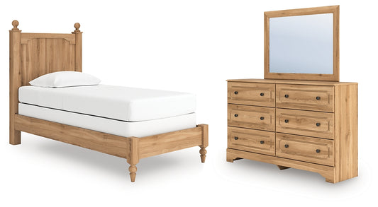 Aleaport Panel Bed With Mirrored Dresser