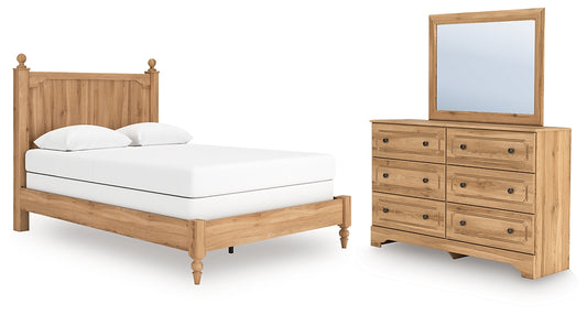 Aleaport Panel Bed With Mirrored Dresser