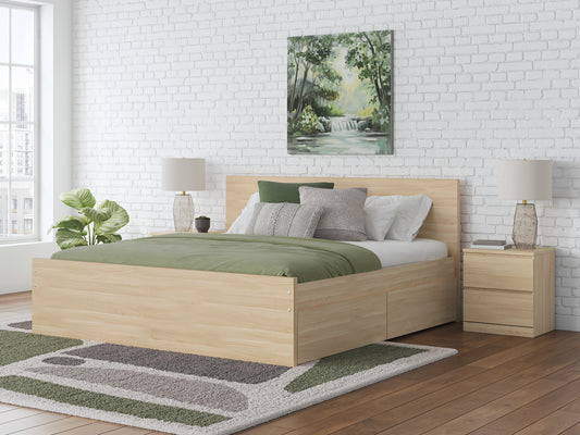 Onita Panel Platform Bed With 2 Side Storage