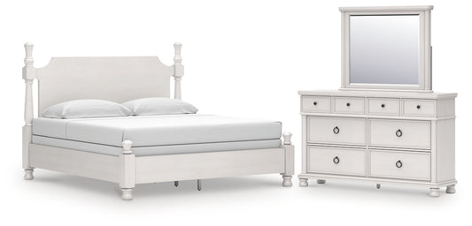 Rowlenstown Poster Bed, Dresser And Mirror