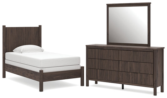 Pamytta Panel Bed, Dresser And Mirror