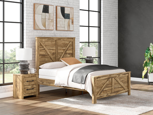 Maystonna Crossbuck Panel Bed