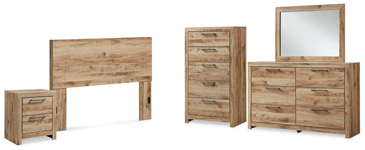 Hyanna Panel Headboard, Dresser, Mirror, Chest And Nightstand