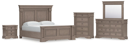 Blairhurst California Panel Bed, Dresser, Mirror, Chest And Nightstand