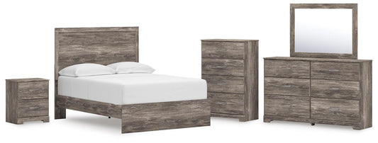 Ralinksi Panel Bed, Dresser, Mirror, Chest And Nightstand