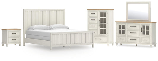 Shaybrock California Panel Bed, Dresser, Mirror, Chest And Nightstand