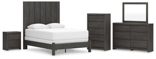 Fraluna Panel Bed, Dresser, Mirror, Chest And Nightstand