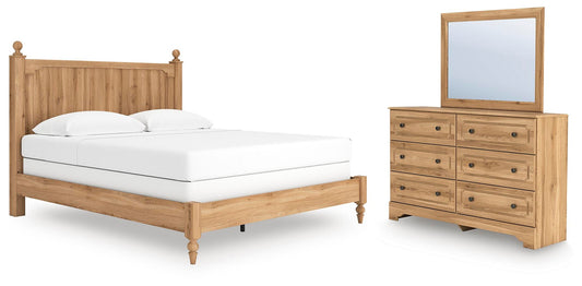 Aleaport Panel Bed With Mirrored Dresser