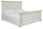 Robbinsdale King Panel Bed Antique White