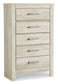 Bellaby  Panel Headboard With Mirrored Dresser, Chest And Nightstand