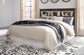 Drystan /California King Bookcase Headboard Bed With Mirrored Dresser