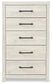 Cambeck  Panel Bed With 2 Storage Drawers With Mirrored Dresser, Chest And 2 Nightstands