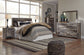 Derekson / Panel Headboard Bed With Mirrored Dresser, Chest And Nightstand