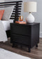 Danziar  Panel Bed With Mirrored Dresser And Nightstand