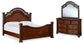 Lavinton  Poster Bed With Mirrored Dresser