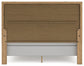 Galliden  Panel Bed With Mirrored Dresser