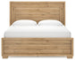 Galliden  Panel Bed With Mirrored Dresser