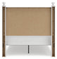 Mollviney  Panel Bed With Mirrored Dresser, Chest And 2 Nightstands