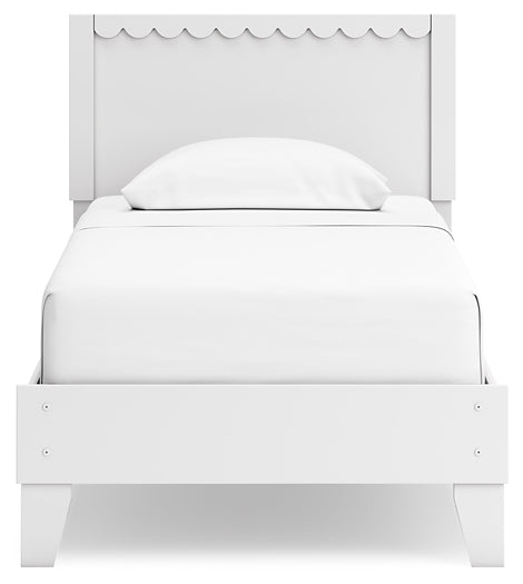 Hallityn  Panel Platform Bed With Nightstand