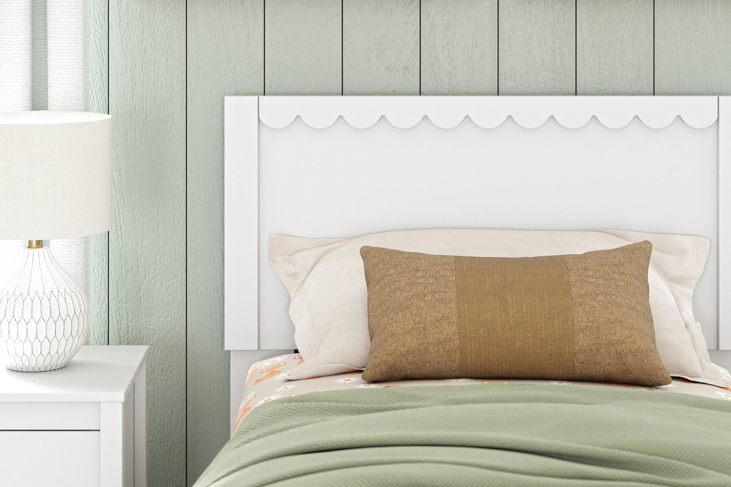 Hallityn  Panel Platform Bed With Nightstand