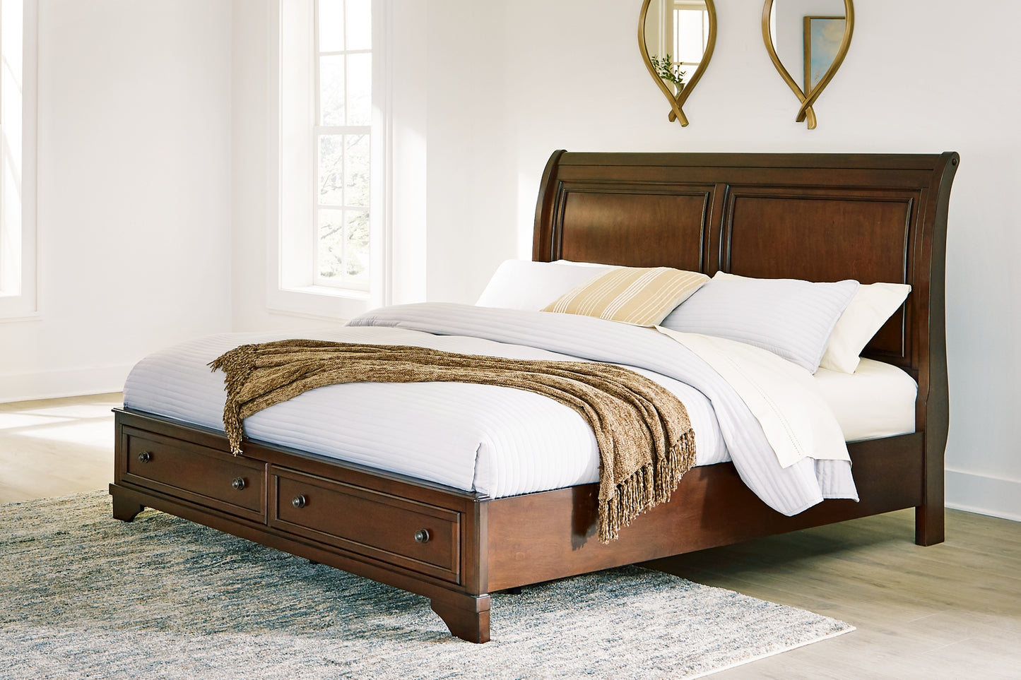 Trellington  Sleigh Storage Bed