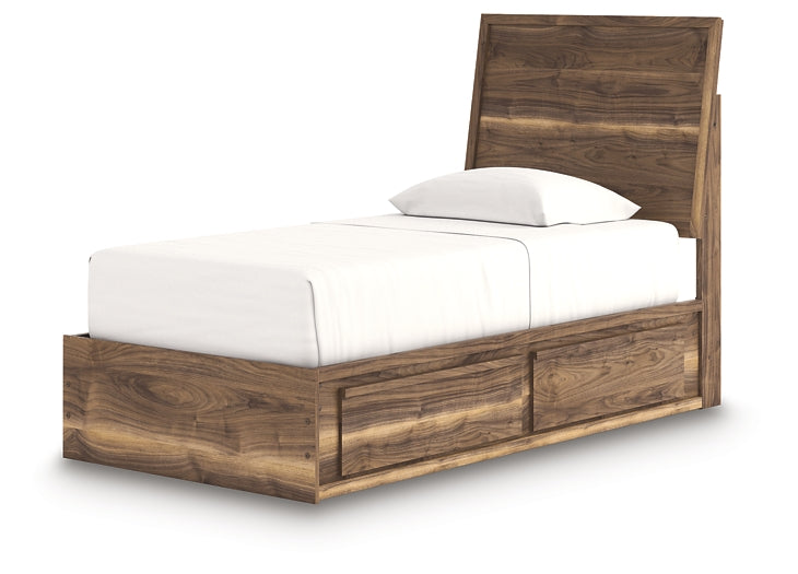 Chirason  Panel Bed With Storage