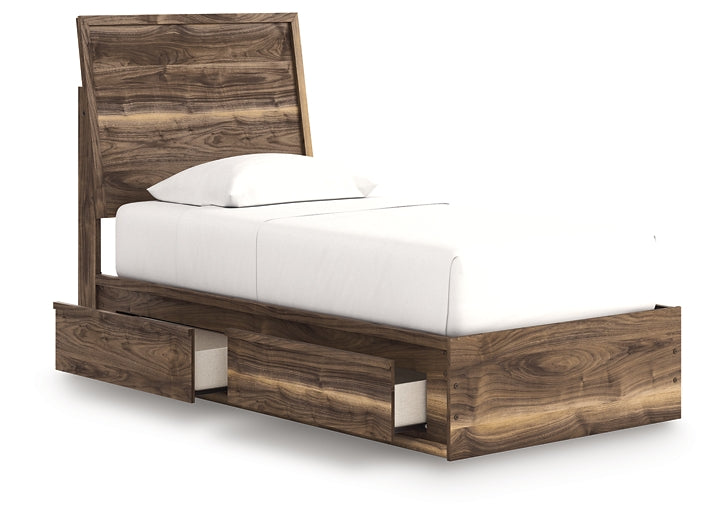 Chirason  Panel Bed With Storage