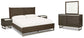 Arkenton  Panel Bed With Mirrored Dresser And 2 Nightstands
