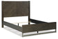 Arkenton  Panel Bed With Mirrored Dresser And 2 Nightstands