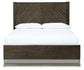 Arkenton  Panel Bed With Mirrored Dresser And 2 Nightstands
