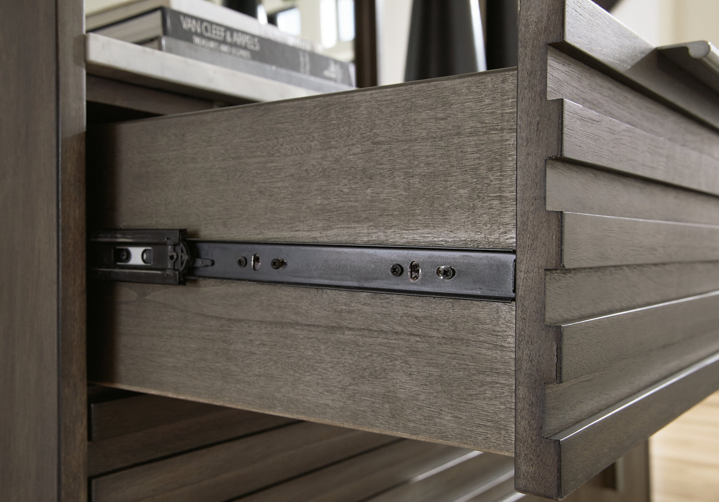 Arkenton  Panel Bed With Mirrored Dresser And Chest
