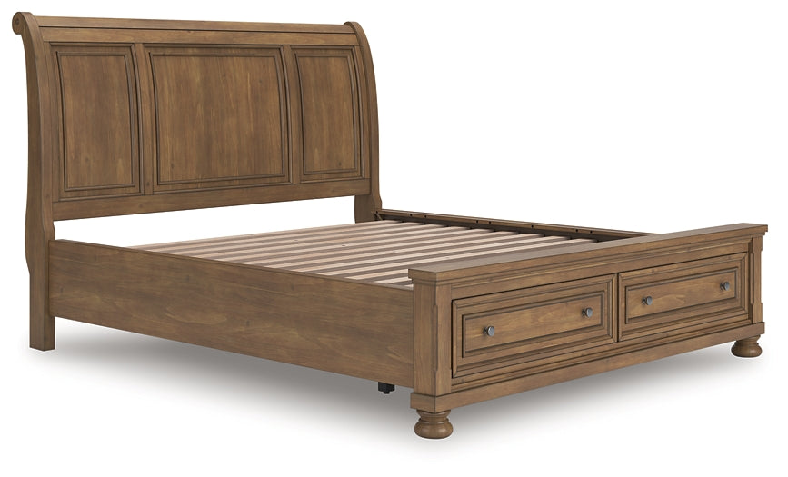 Feddinger California  Storage Sleigh Bed