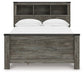 Frandern  Bookcase Panel Bed With Storage